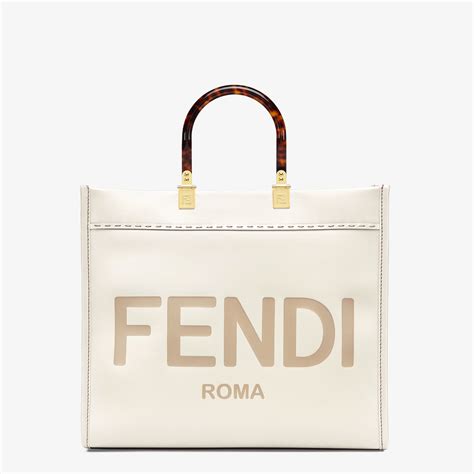 fendi flip medium bag in white|fendi leather flip shopper.